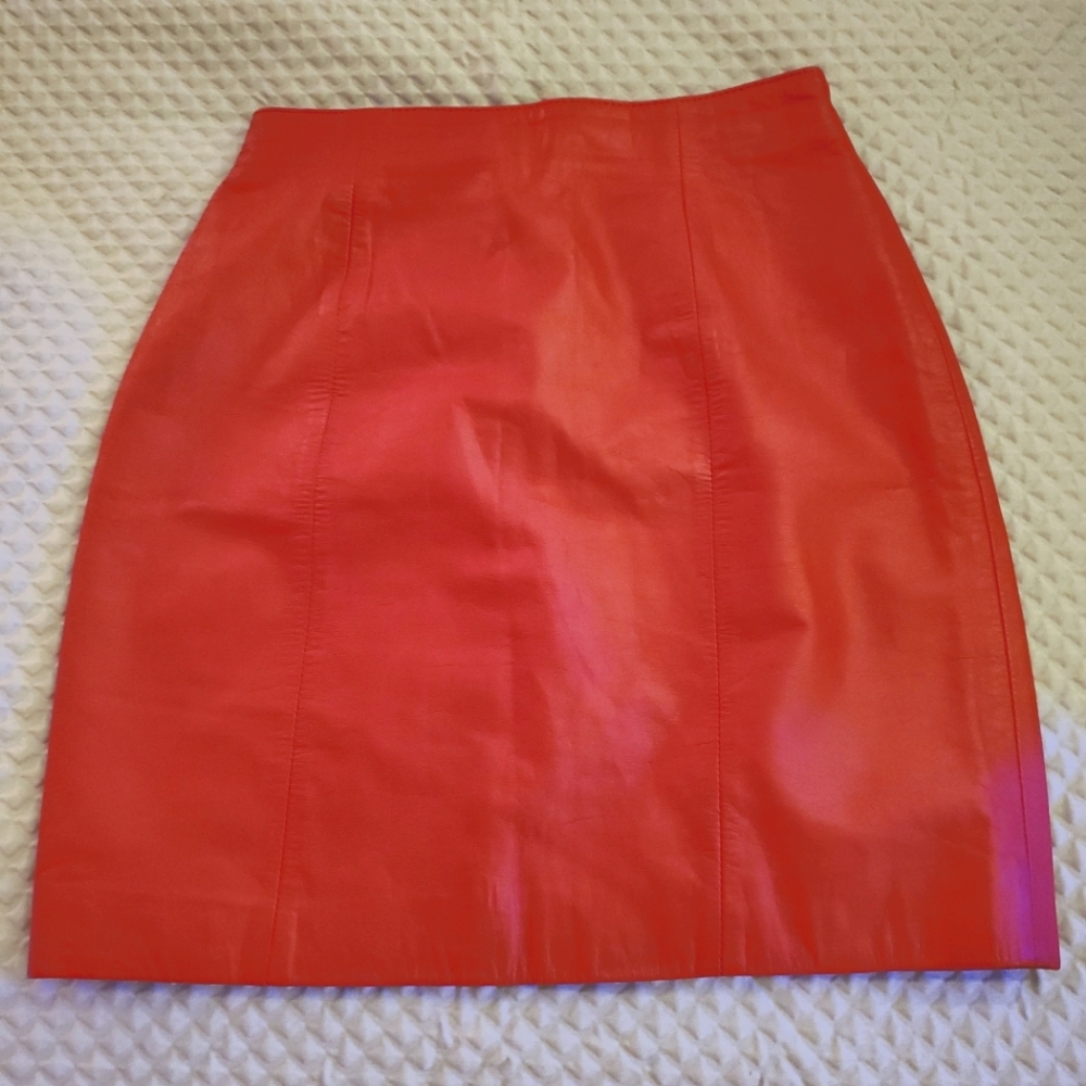 True Vintage leather Mini skirt